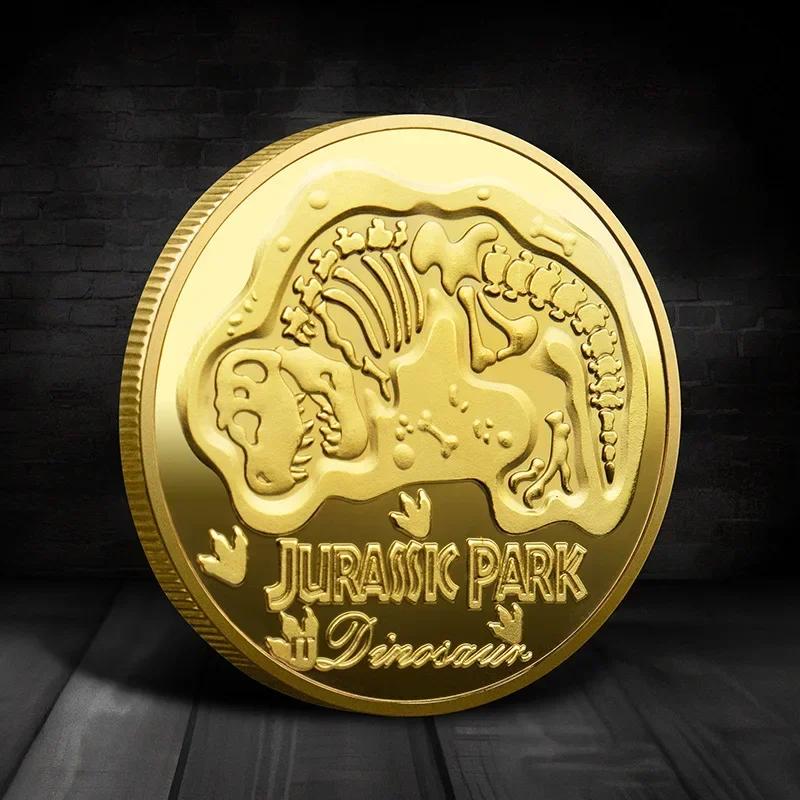 Souvenir Coin REPLICA Commemorative Coins Medallion Badges Coins Jurassic Park Dinosaurs Coins