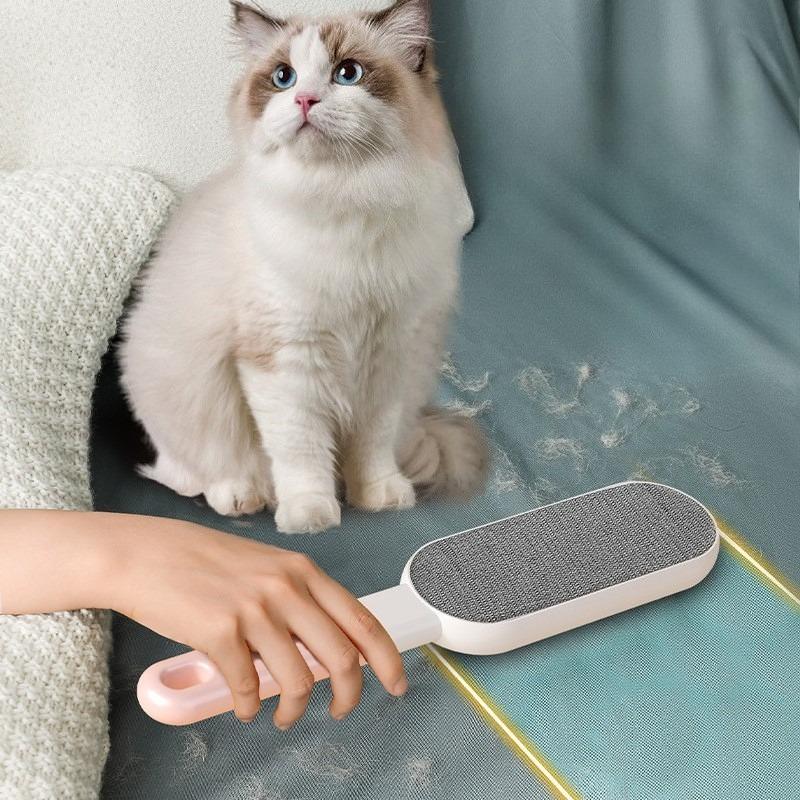 Double-sided Pet Hair Removal Brush Reusable Lint Brush Manual Fluff Remover Clothes Fuzz Fabric Shaver Carpet Clothes Brush
