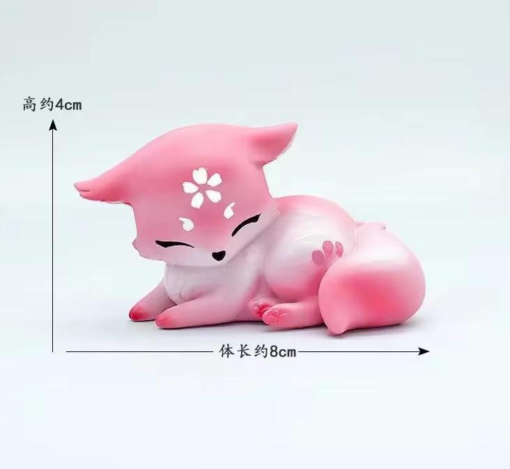 9cm Anime Genshin Impact Yae Miko Anime Figure Impact Yae Miko Fox Action Figure Collectible Model Doll Cute Toys Gifts Hobbies