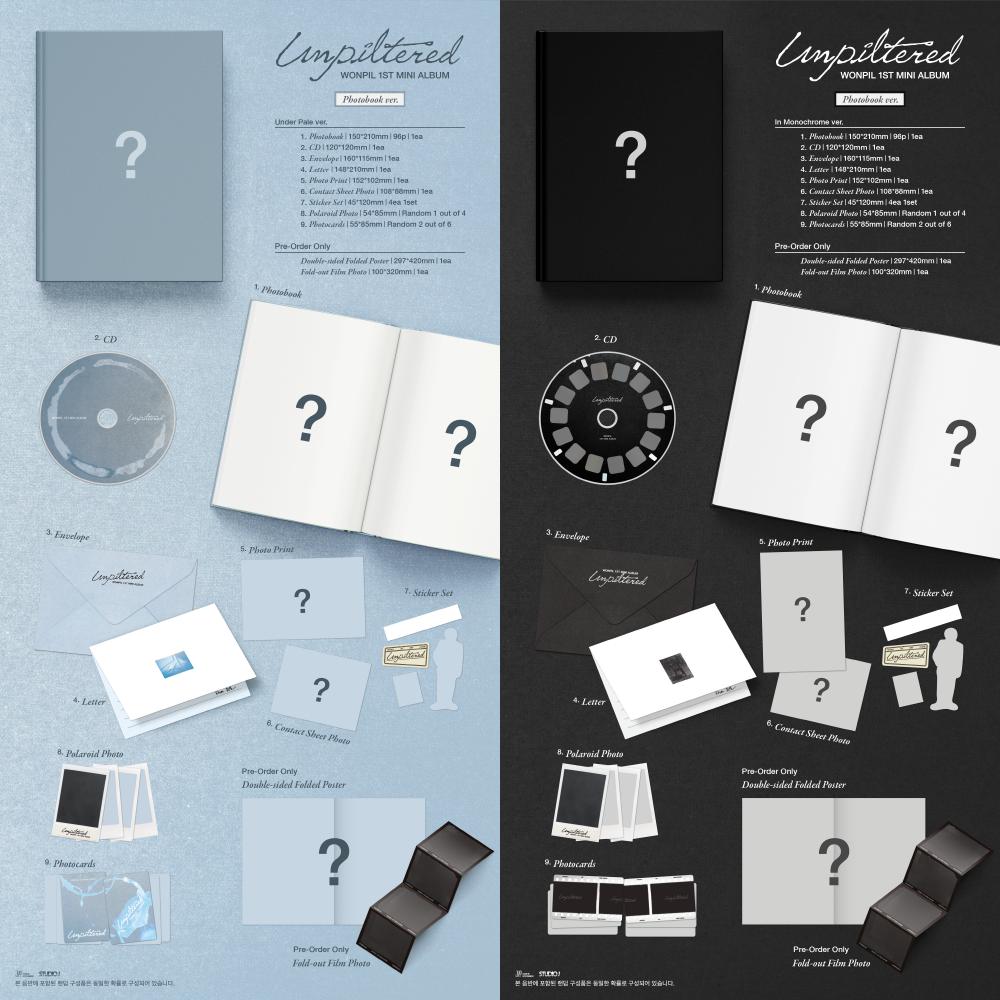 Pre-order DAY6 WONPIL 1st Mini Album Unpiltered Photo Book ver. & SHOP POB