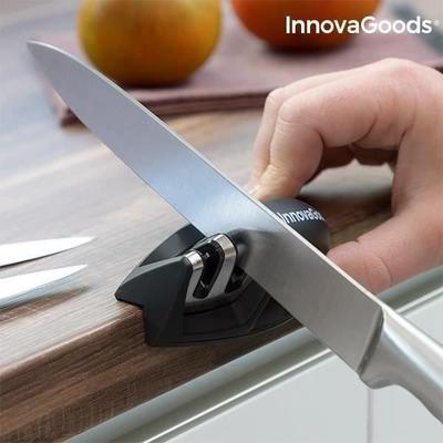 Knife Sharpener - InnovaGoods LIK2925 - Compact - 2 Sharpening Slots - Ergonomic Design