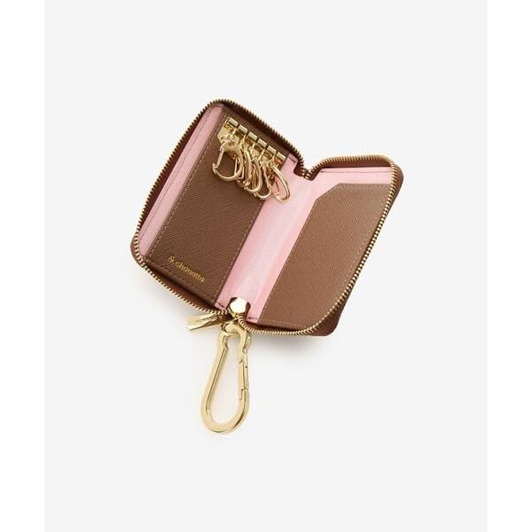 And Chouette Monogram Key Case 00482320295102 Greige
