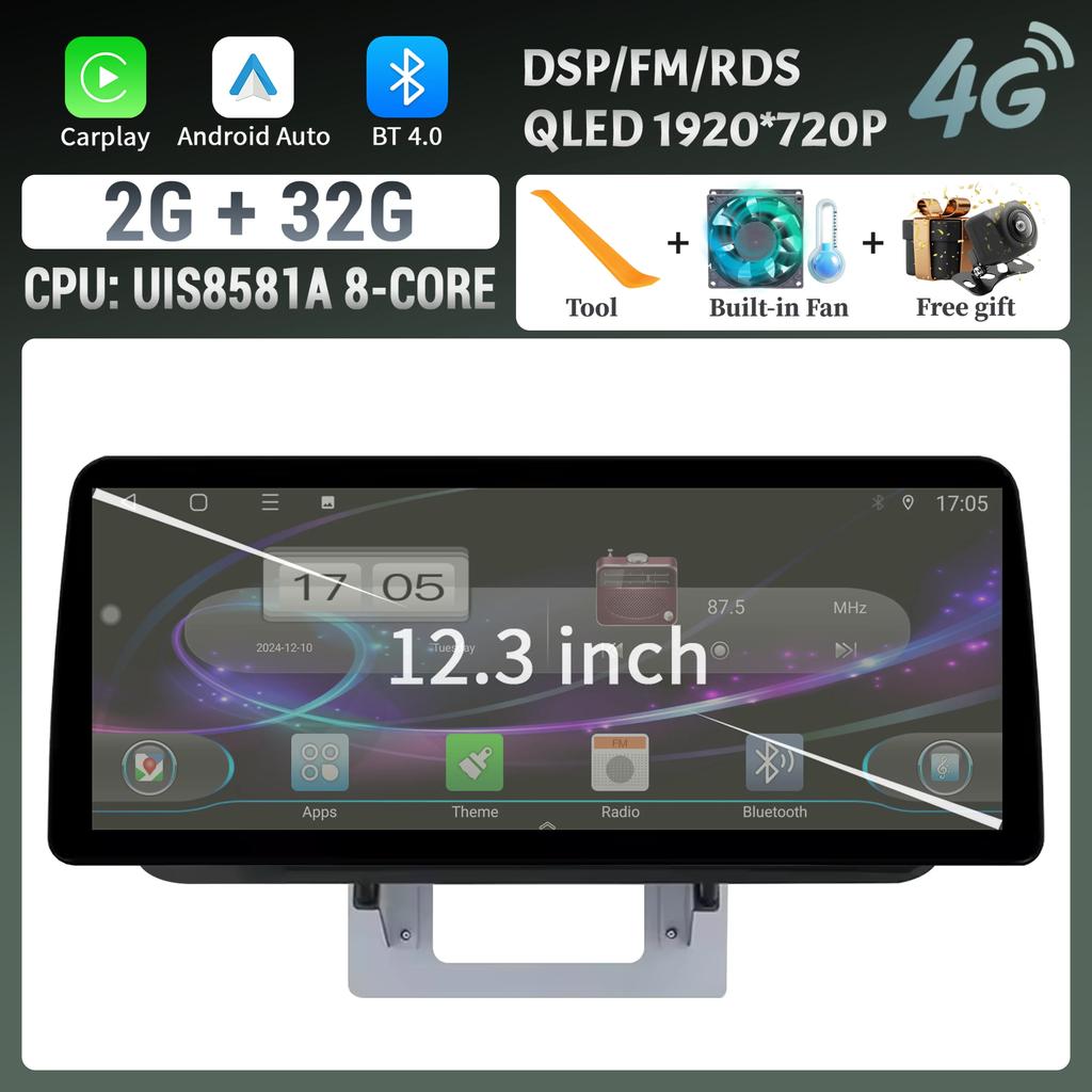 For Mazda BT50 BT-50 2012-2018 Car Radio panel Multimedia 4G GPS BT Android 14 Navigation Car Stereos 12.3″ Screen Stereo