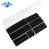150pcs Black Heat Shrink Tube Kit Thermoresistant Tubing Shrink Wire Wrapping Electrical Connection Cable Insulation Sleeves