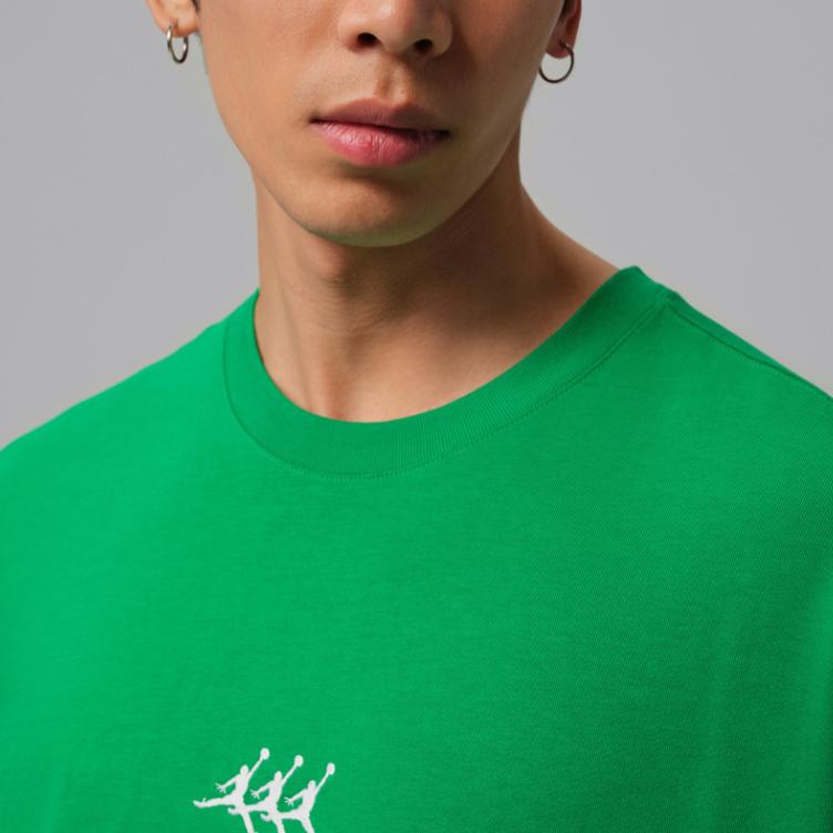 Jordan T-shirt da Uomo a Manica Corta con Girocollo Lavorata a Maglia Oversize M J Flt Gfx IF3134-310