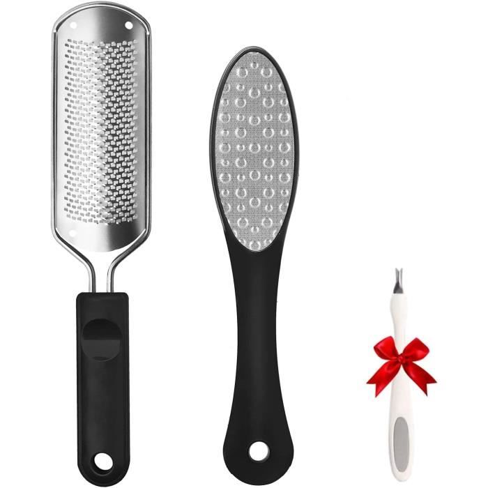 Lime Pour Pieds - FOLAI - Lot De 2 - Acier Inoxydable - Double Face - Professionnelle