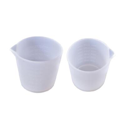 2 Pcs Non-Stick Mixing Cups Precise Scale Toning Cups Silicone Measuring Cup