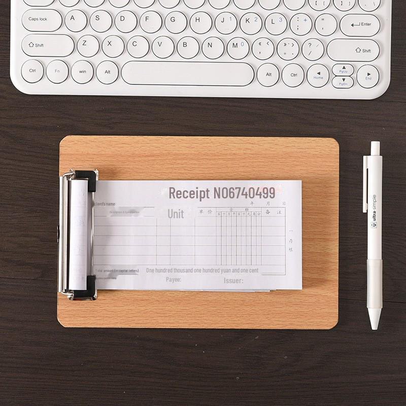 Drewniany klipboard A4 z klipsem motylkowym A5 do użytku biurowego