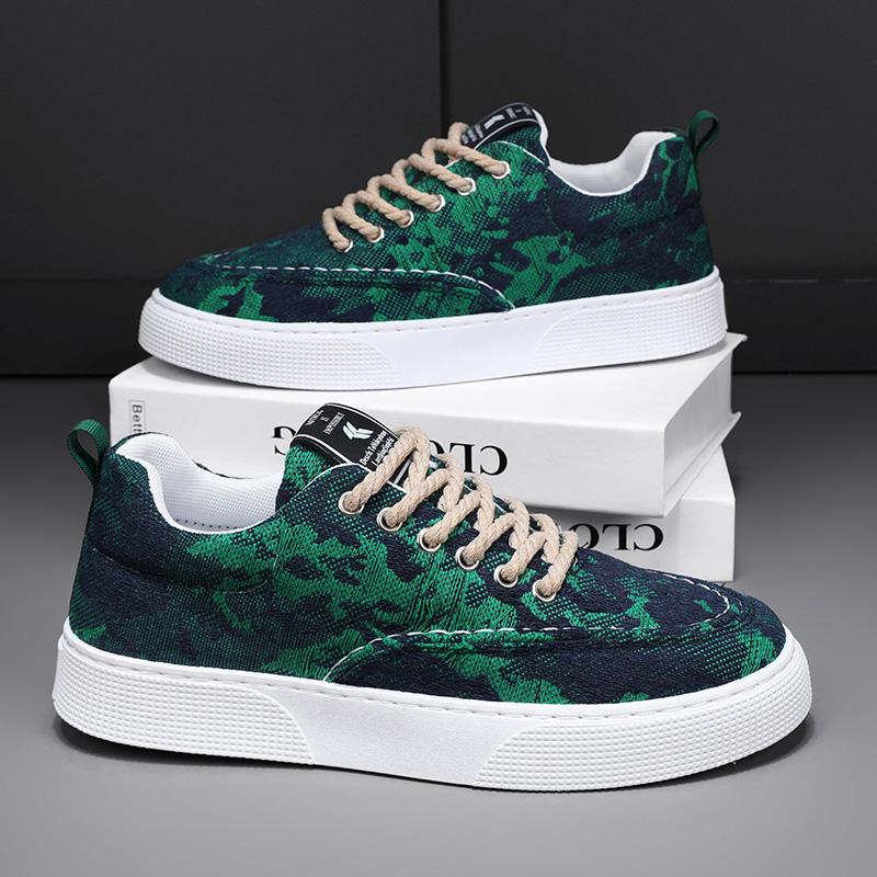 Men's Casual Shoes Four Seasons Breathable Canvas Shoes For Men Comfortable Flat Sneakers Man Vulcanize Shoes Outdoor Sneakers