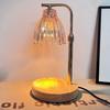 Electric Candle Lamp Warmer Timer Function Soft Glow Flicker Free Dimmable Scented Candle Warmer with Wooden Base
