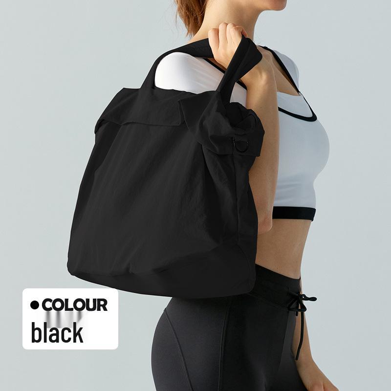 Женская портативная спортивная сумка большой вместимости: Трендовая, Минималистичная, Универсальная, Подходящая для йоги и поездок через плечо