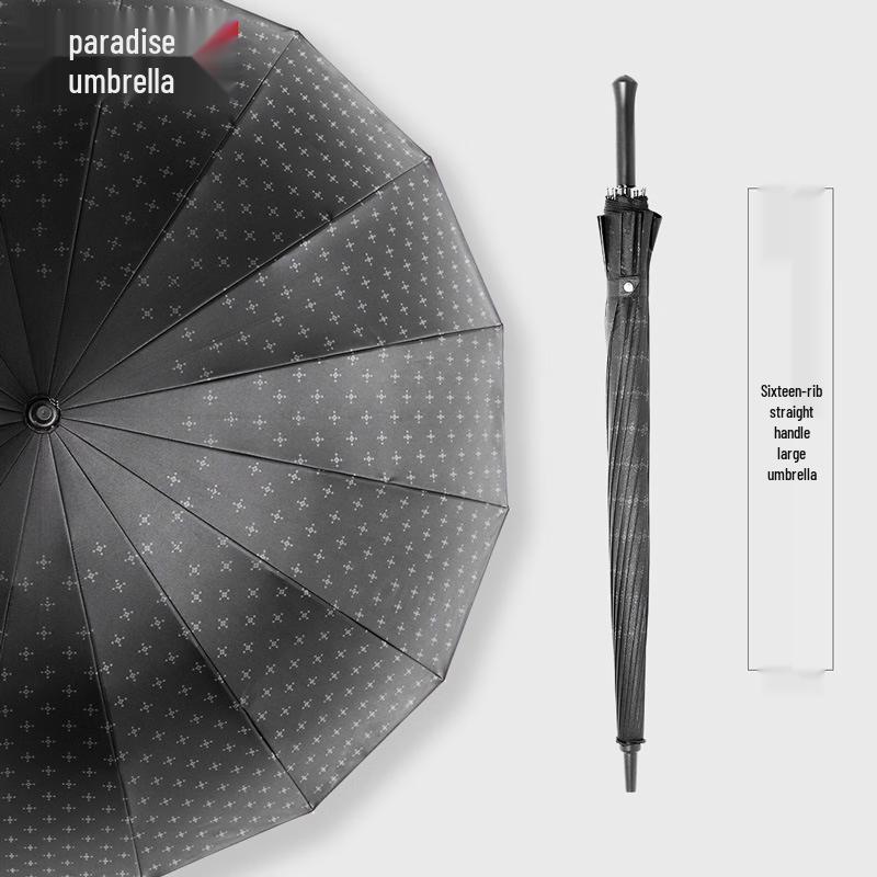 Heaven Umbrella 13039E Mosaic Black Straight Umbrella