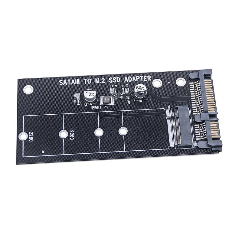 M.2 Ngff To Sata 3 3.0 Adapter Card Ssd Convertor B B&M Key Protocol Solid State Disk Drive 2230 2280 2242 For Pc Motherboard
