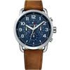 Briggs Blue Dial Brown Leather Men's Quartz Watch 1791424