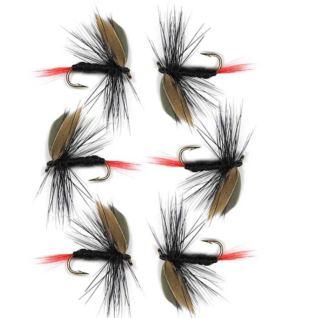 1/3 шт. сухие мушки для ловли форели — фото 9