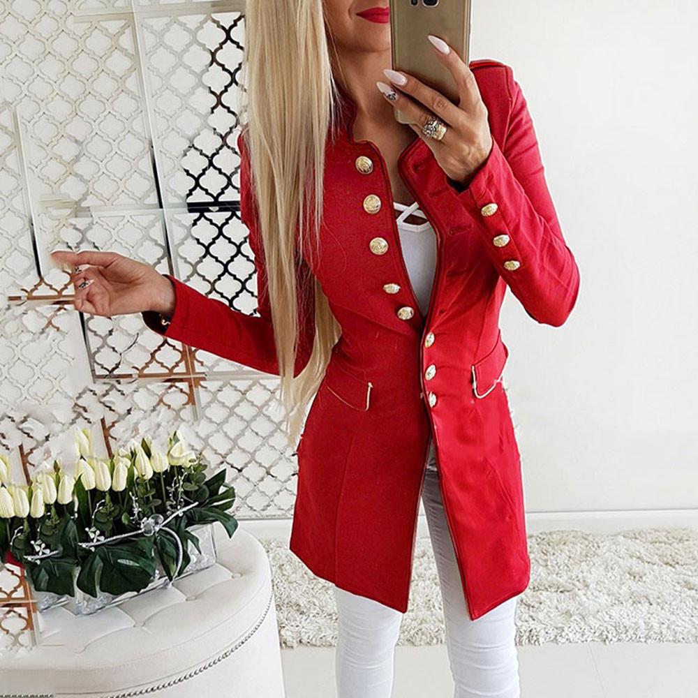 simple slim long sleeve jacket