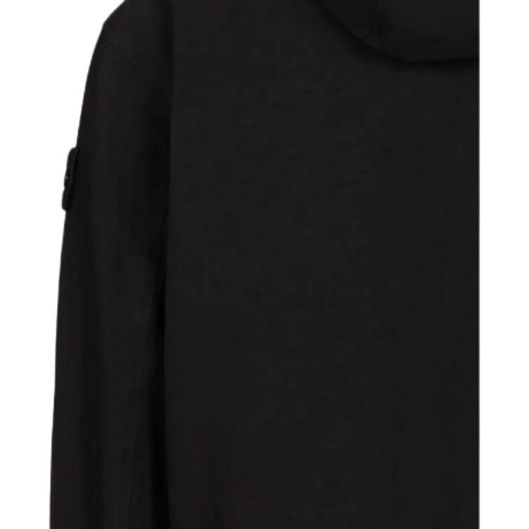STONE ISLAND FW26 Tear Resistant Hooded Zip Chest Logo Long Sleeve Jacket Unisex Jackets Black L2S151200011S0211V0029