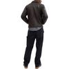 COACH SS24 Leather Jacket Men's Red Coffee CT723-X7F