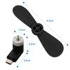 SNNYYY Portable Propeller Fan for Turns Your Smartphone Into a Mini 1 Black 1 White USB-C Smartphones, Fan, Fan, Portable, & (TPCFAN02S-WHBK-SNY)