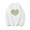 Ladies Pattern Print Black Retro Sweatshirt for Women O-neck Long Sleeve Loose Casual Fleece Pullover Hoodie Top