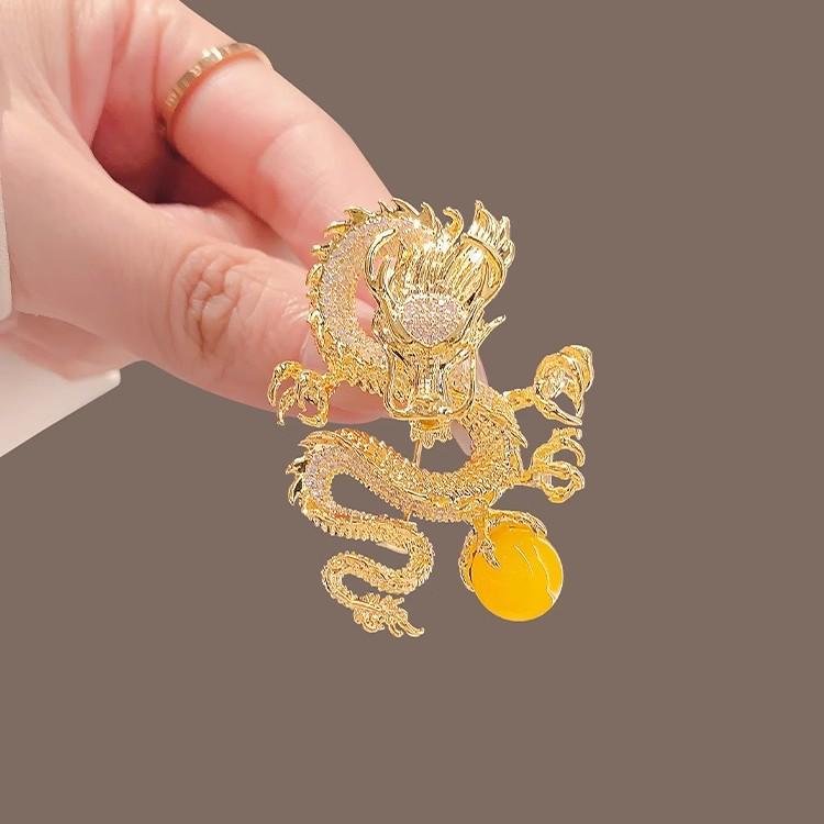 Matte Gold Pearl Wheat Ear Corsage Brooch for Women - High-End Versatile Pin with Anti-Exposure Design