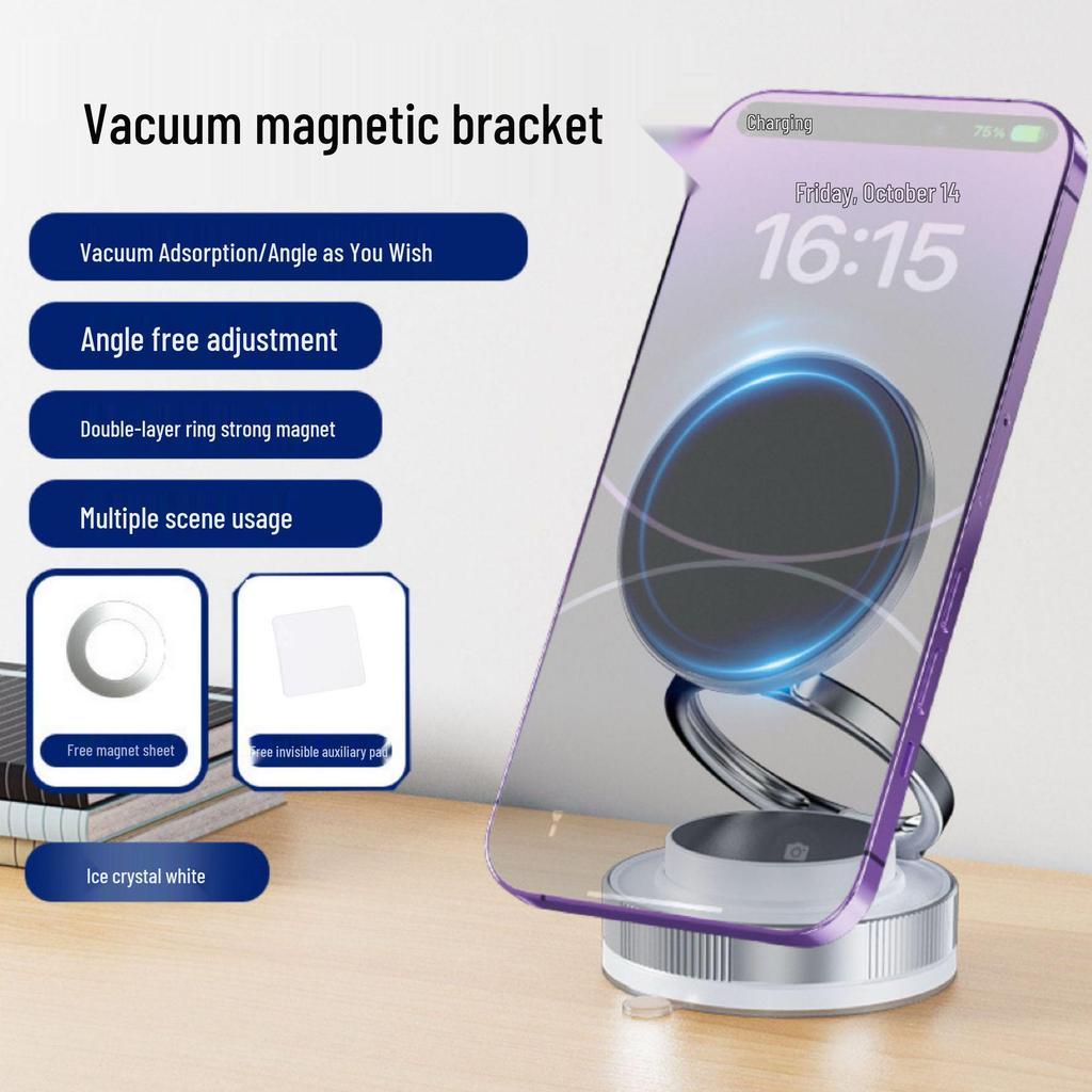 2025 Rotating Magnetic Phone Holder: Universal Adjustable Car Mount with Suction Cup