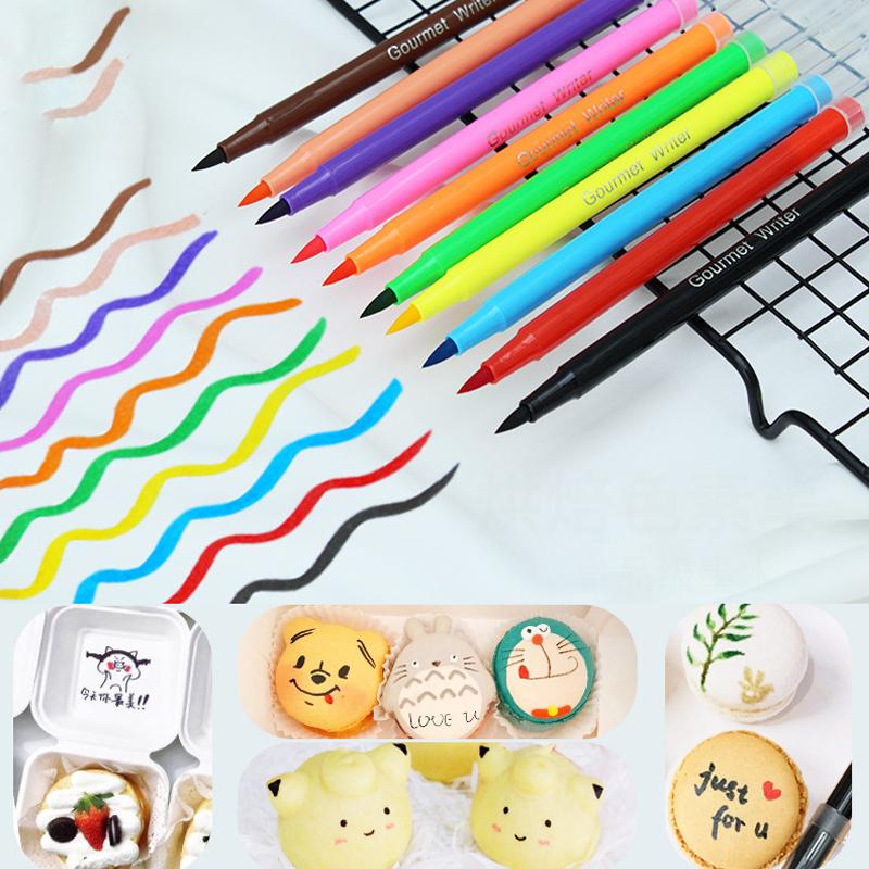 Baking Color Pen Edible Baking Cake Decoration Marking Diy Graffiti Coloring Pen