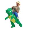 MUXIU Halloween Dinosaur Cosplay and Inflatable One Size Fits 4 Colors Available Costume, Green, Red, Orange, Blue, Costume, Fun, Pranks, Popular,