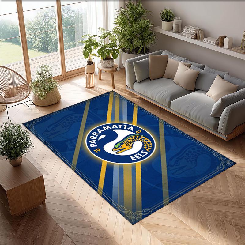 Parramatta Eels Crystal Velvet Carpet Soft Anti?Slip Floor Mat Comfortable Home Living Room Bedroom Decor Rug