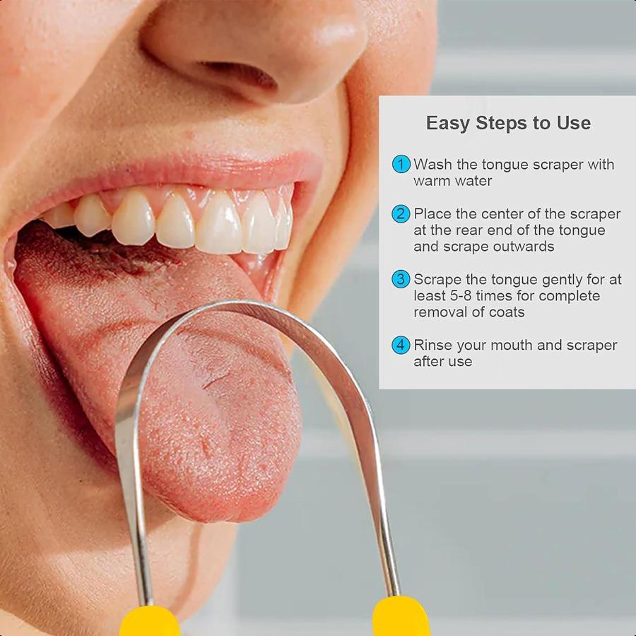 

Арш Скребок для языка для взрослых и из нержавеющей стали Очиститель языка для ухода за полостью рта и гигиены очиститель языка для мужчин и женщин Для United States