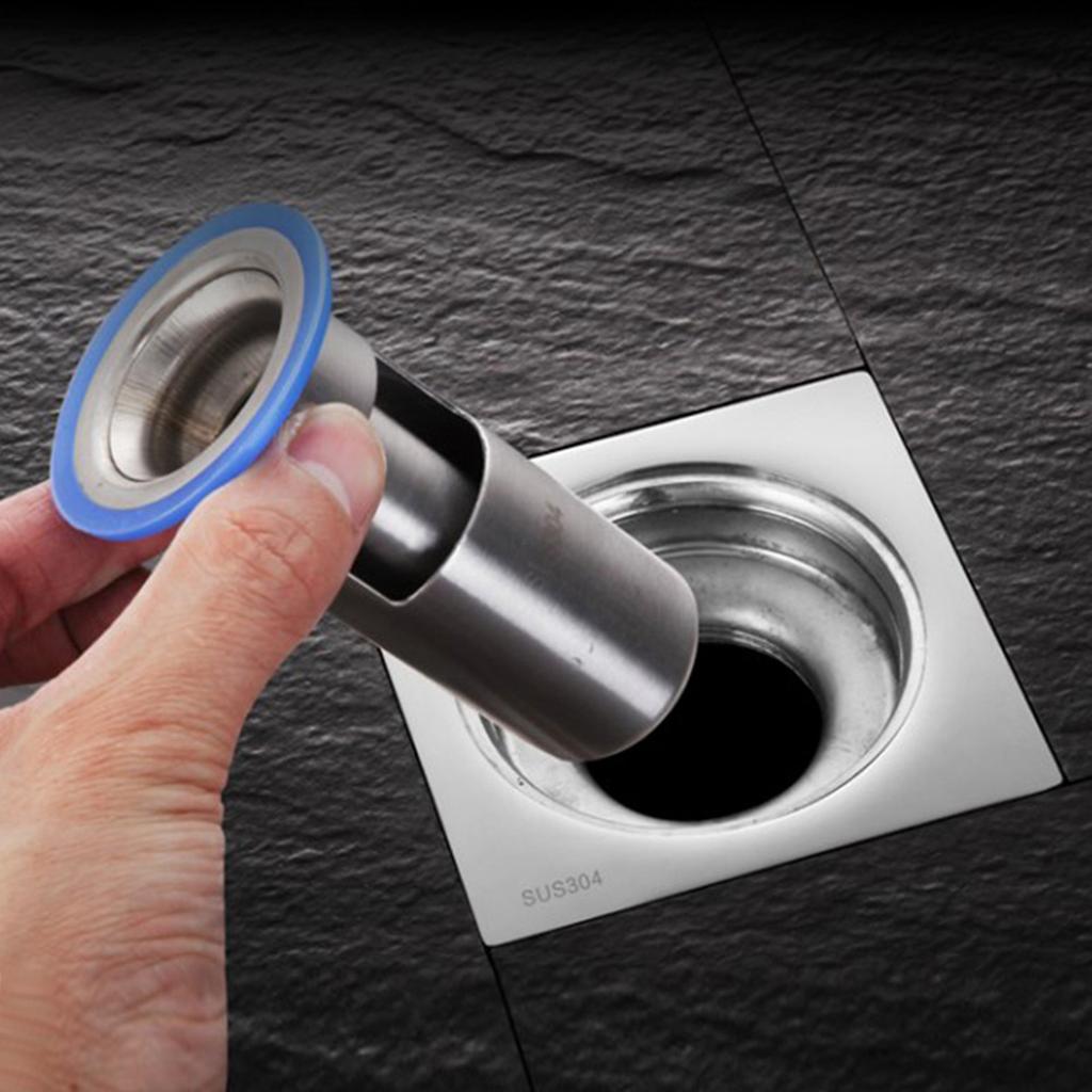 Stainless Steel Shower Floor Drain Bathroom Drainage Gully Thicken(Large 304 )