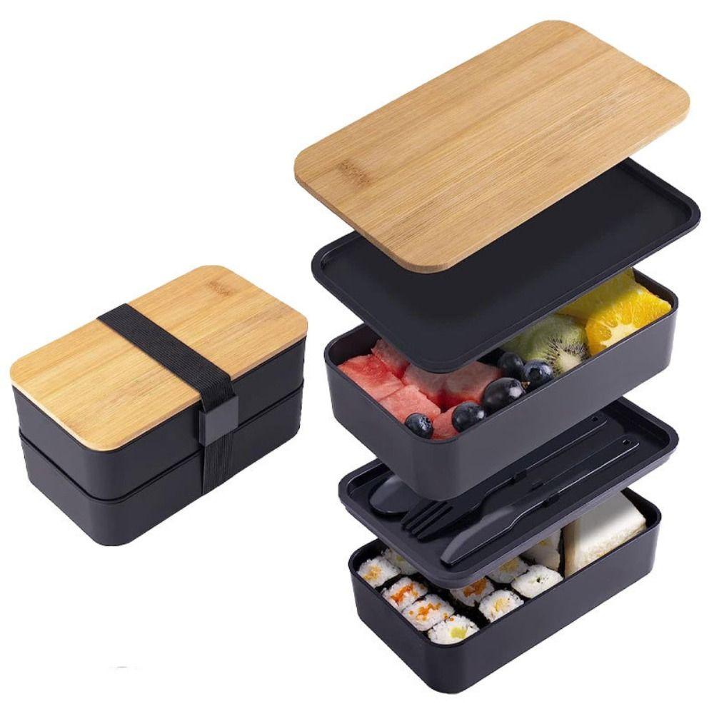 1550ml Lunch  Containers Stackable Salad Box Multifunctional Japanese-style Lunch Boxes  Student