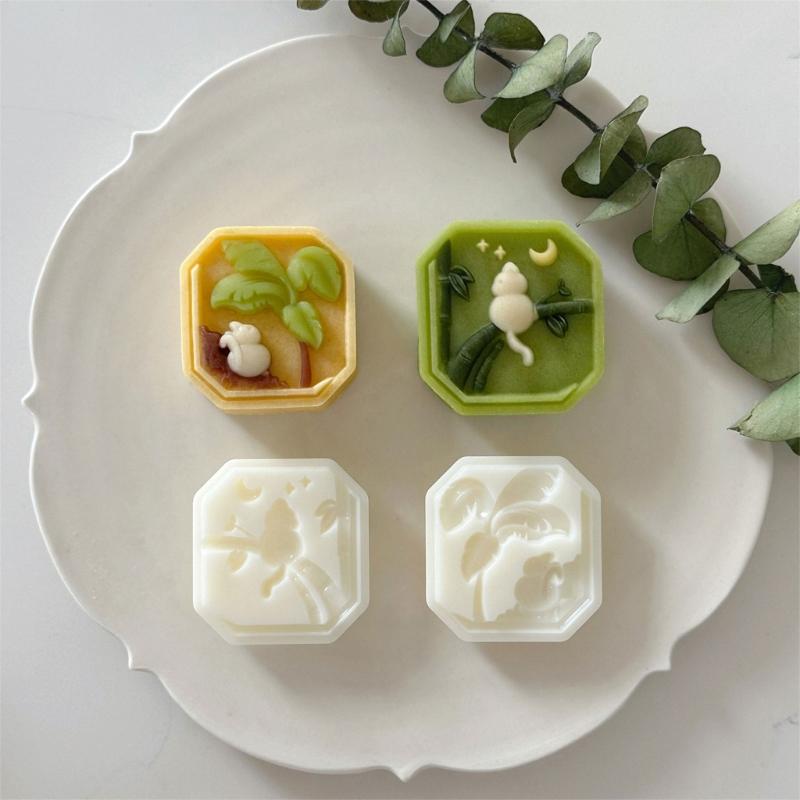 Functional Mooncakes Press Molds Unique Mooncakes Crafting Molds Creative Stamps Set for Making Beautiful Treat