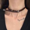 Chic Spicy Girl Leather Bell Choker Necklace – Unique Minority Design