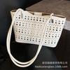 Large-capacity hollow bag women's summer 2025 new versatile shoulder mother and child bag leisure work commuter tote bag