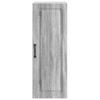 Wall Mounted Cabinet Gray Sonoma 33 x 34.5 x 90 cm Engineered Wood