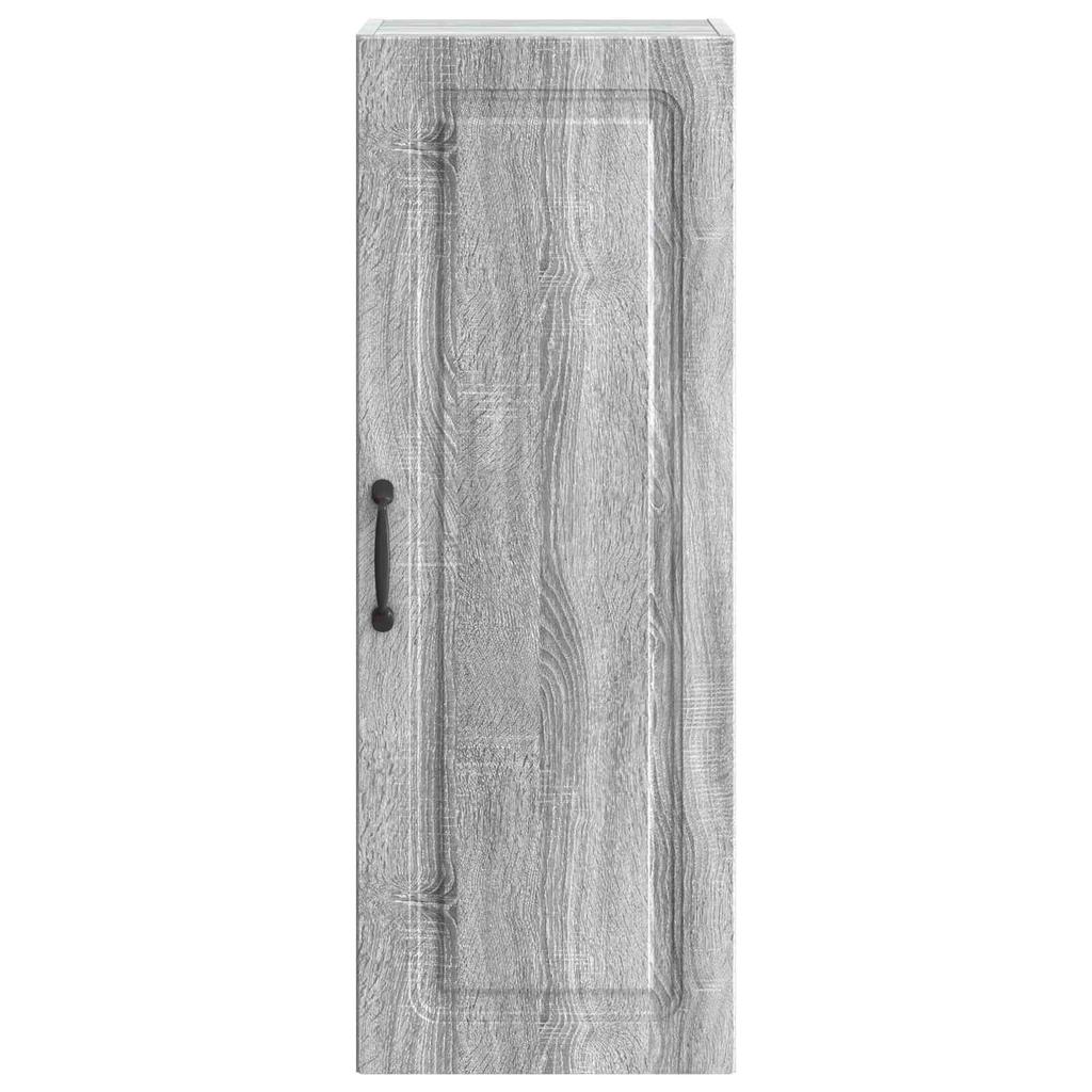 Wall Mounted Cabinet Gray Sonoma 33 x 34.5 x 90 cm Engineered Wood