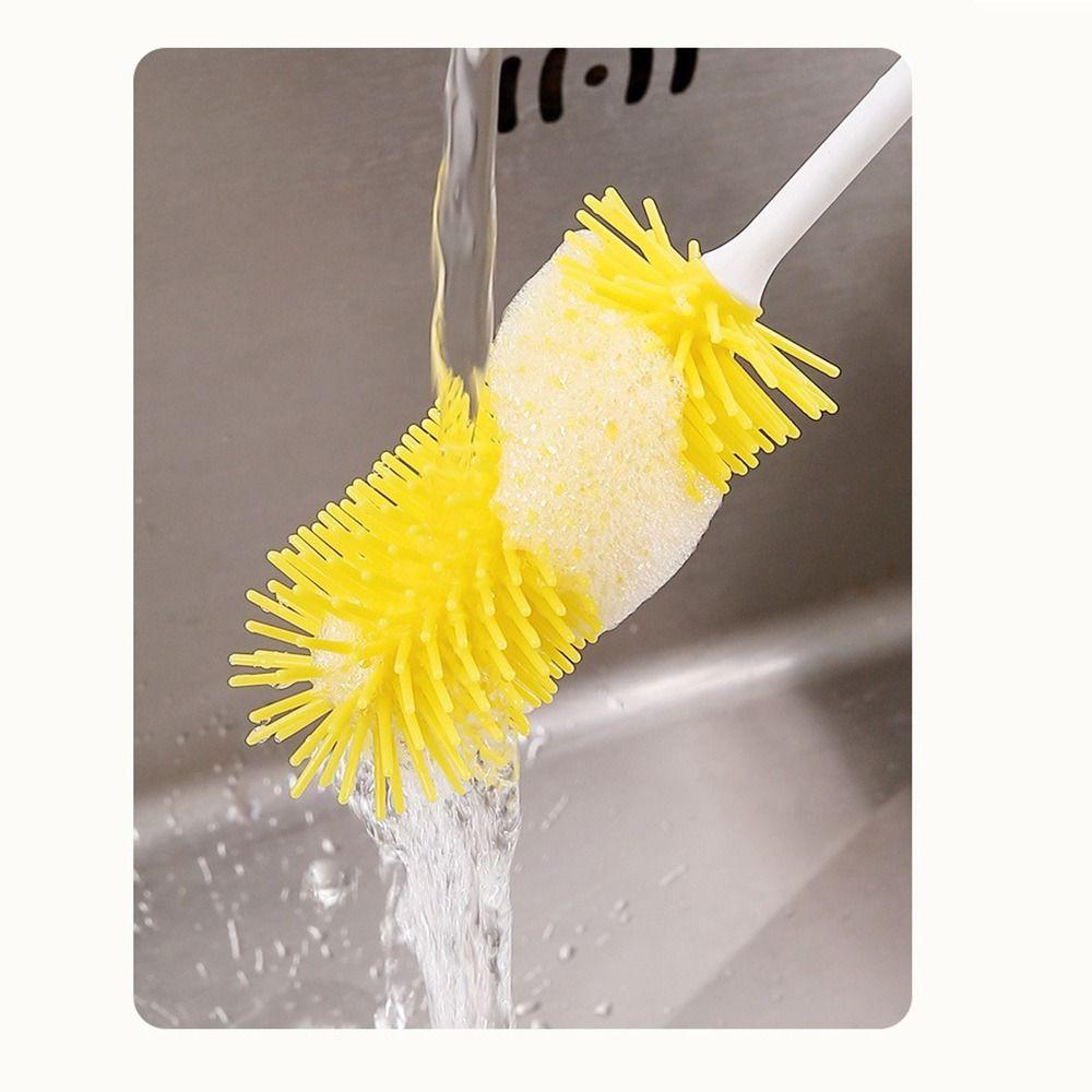 Silicone Brush Head Electric Bottle Brush 360 Degree Rotation Baby Bottle Brush Kitchen Use
