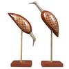 Wooden Decorative Items For Home, Brass Swan Crane, Love Birds Showpiece