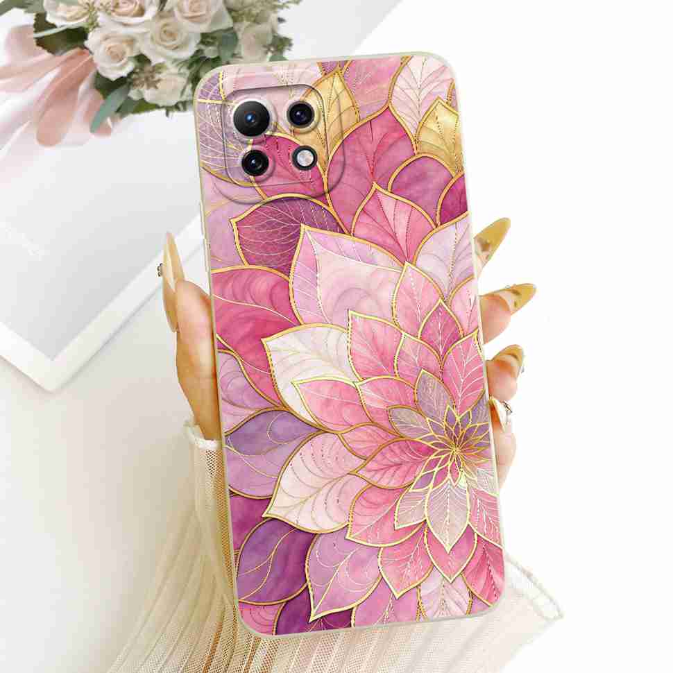 Case For Xiaomi Mi 11 11Lite 11 Lite Soft Phone Case Protection Luxury Animals Cat Dragon Back Cover For Xiaomi Mi11 Lite Capa