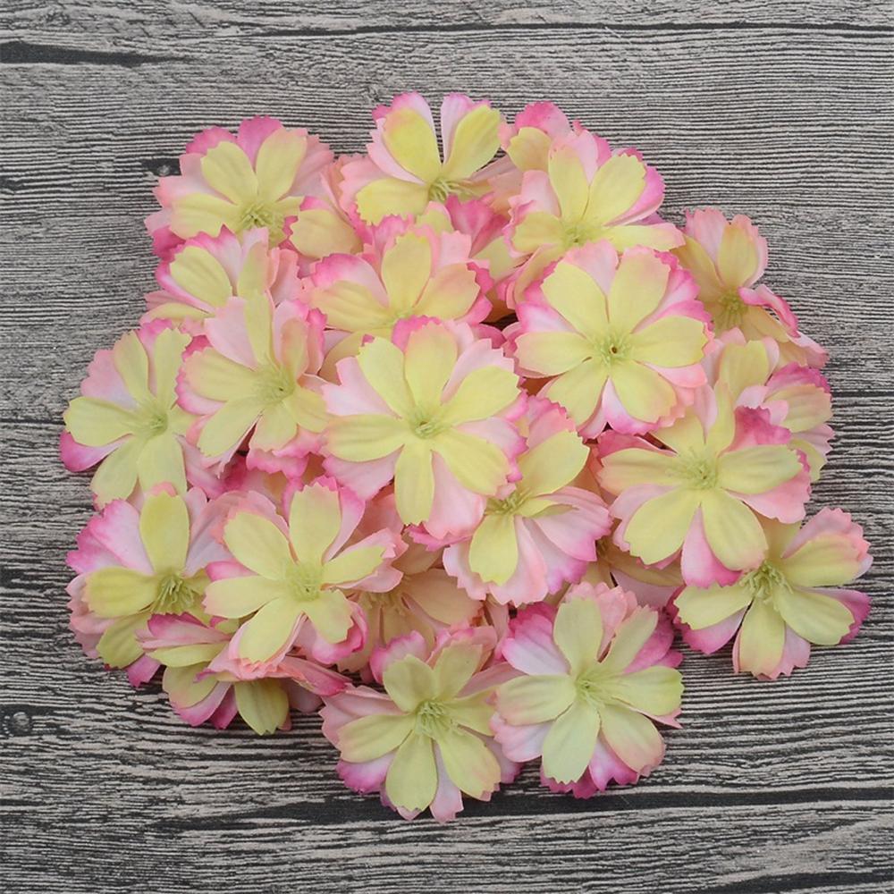

Daisy Handwork DIY Wedding Artificial Flower Heads Home Decoration Garland Accessories Fake Flower