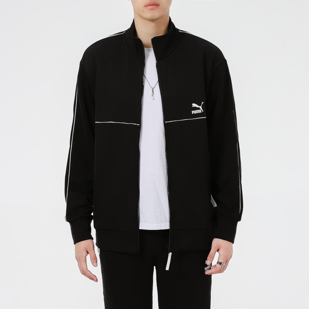 Puma Running Training Breathable Sports Stand Collar Jacket With Logo Men Jackets Black 531706-51