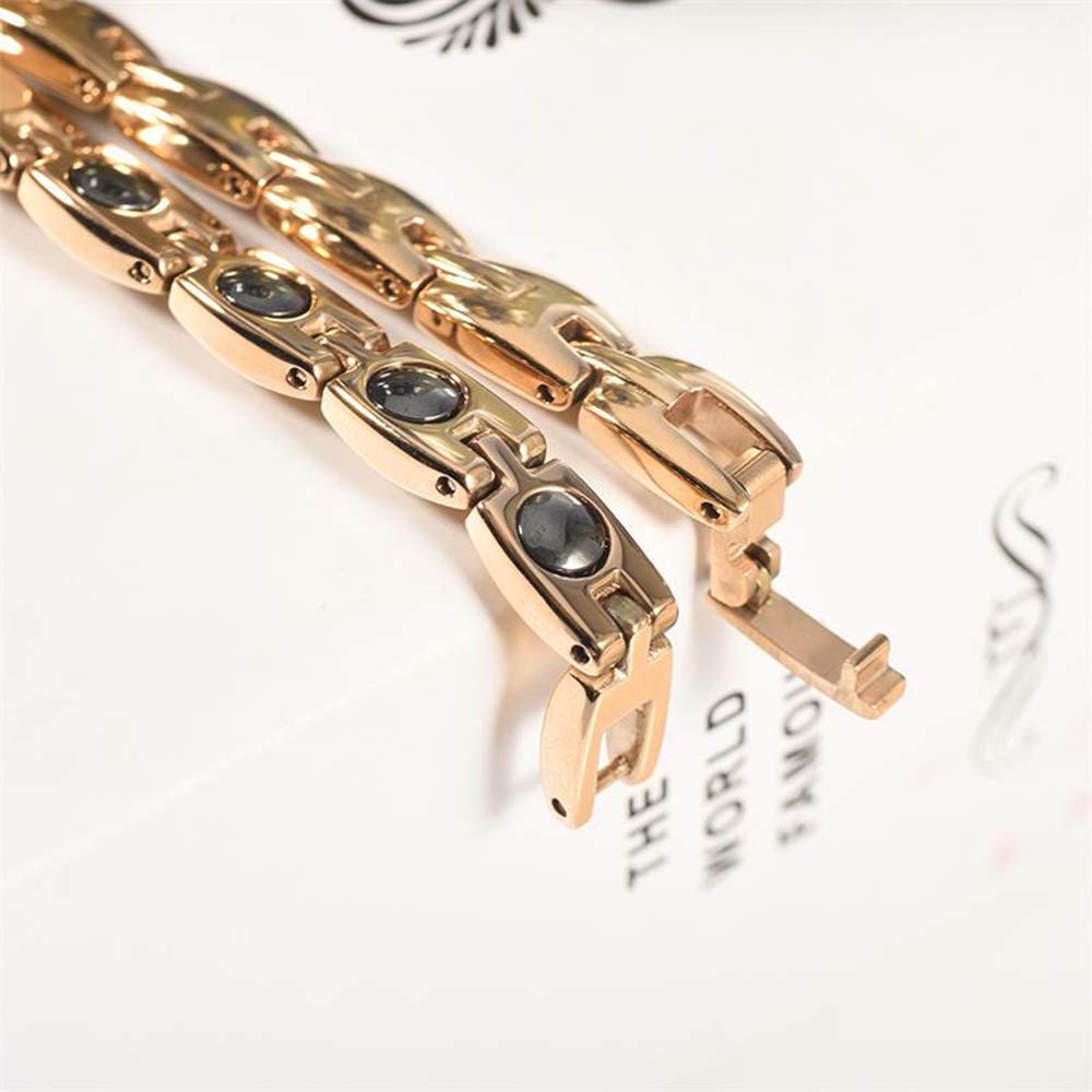 Germanium bracelet for stainless birthday health accessory women, titanium, steel, gold, bracelet, women, gift,