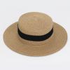20 Color Square Buckle Round Straw Hat Summer Travel Sunshade Breathable Cap