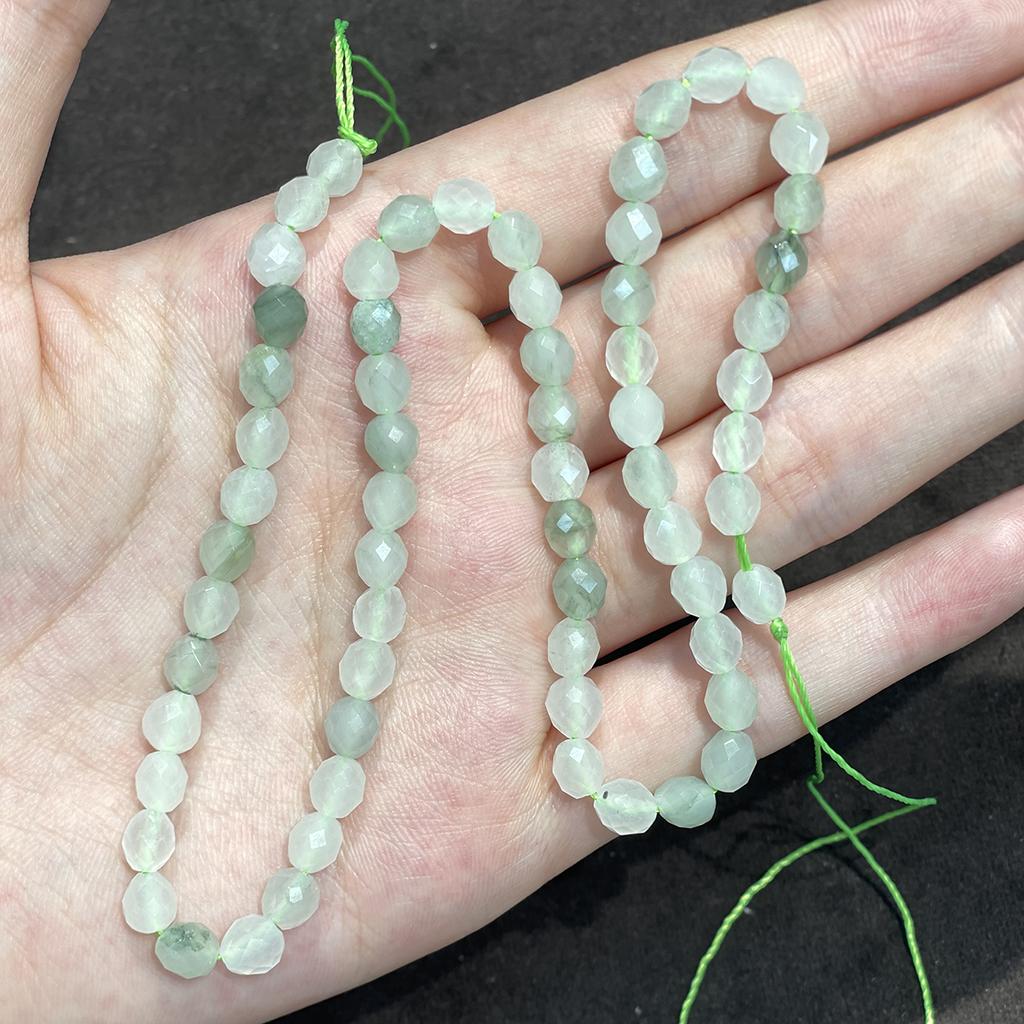 1 Strand Natural Stone Faceted Rondelle Beads 6.5×7.5mm, 38cm Loose Gemstone Beads For DIY Bracelet Necklace Jewelry Making