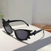 Bat Sunglasses Punk Retro Hip Hop Style UV Protection Sunglasses for Halloween Everday Life and Party