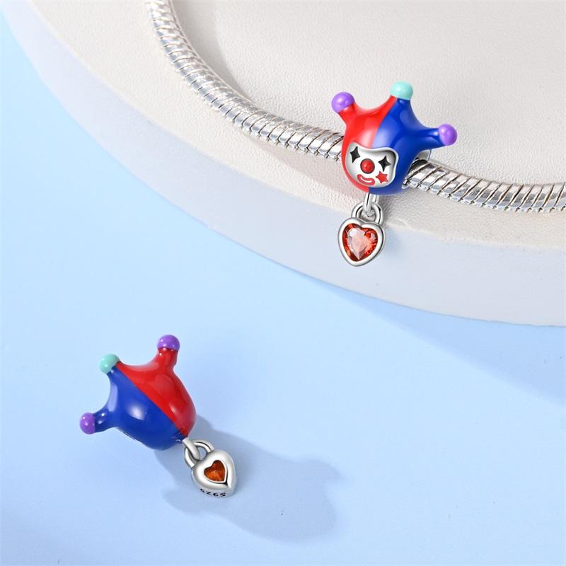 925 Silver Heart-Shaped American Flag Statue of Liberty Butterfly Charms Beads Fit Qikaola 925 Bracelets DIY Jewelry