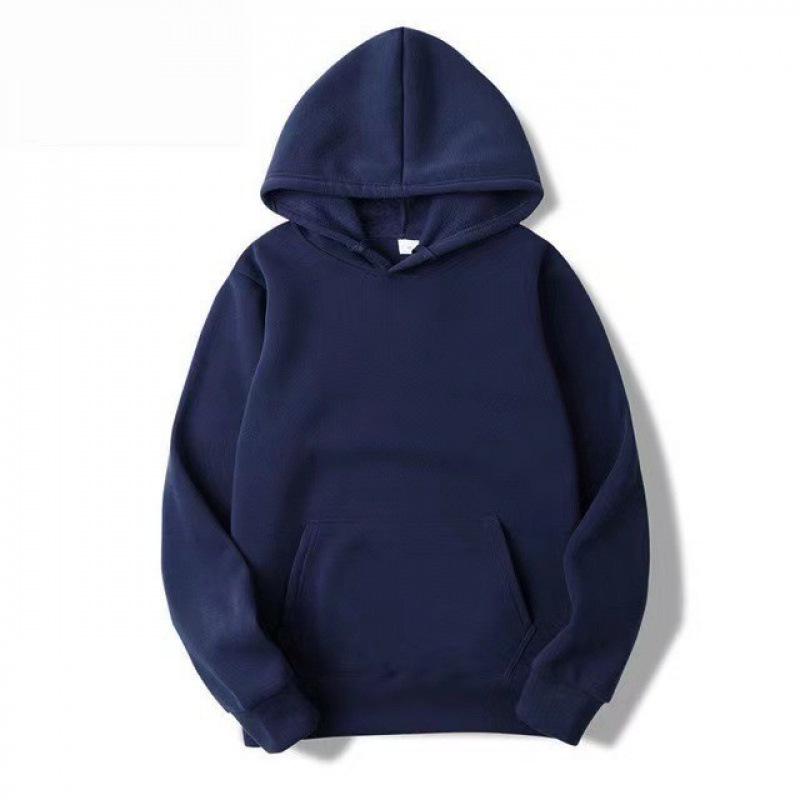 European Unisex Fleece Hoodies: Solid Color, Autumn/Winter, Multiple Colors Available