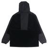 adidas Corduroy Hooded Sports Jacket with Half Zipper and Logo Patchwork Men Jackets Black HD0365