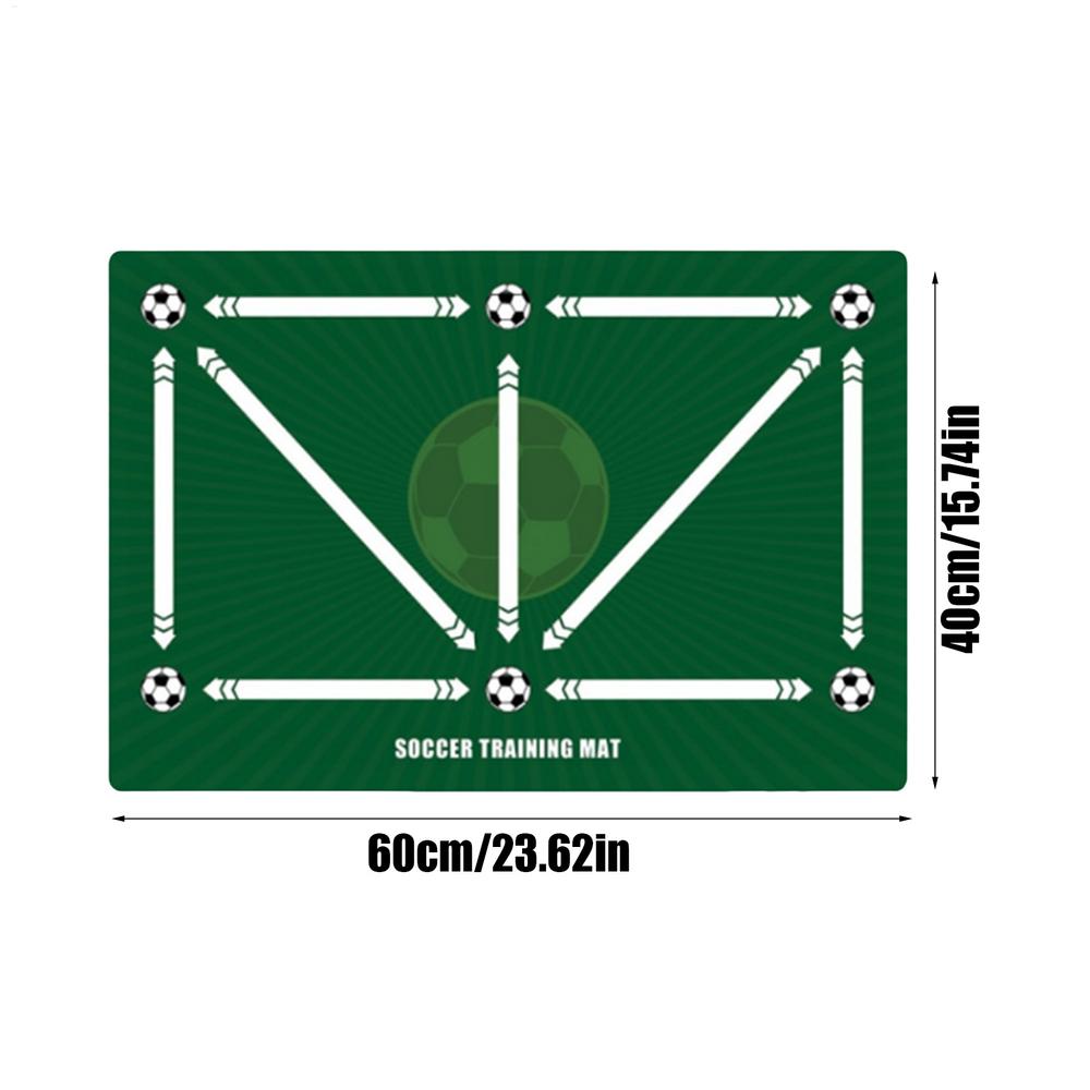 

Soccer Training Mat Football Footstep Training pad Push-Pull Training pad Football dribbling skills Mat rubber Soccer practice зелёный